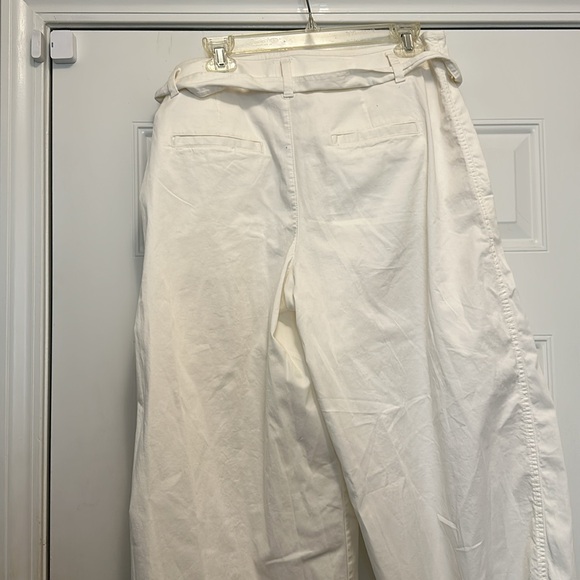 GAP Wide-legged, frayed hem, tie waist Chinos - Picture 4 of 4